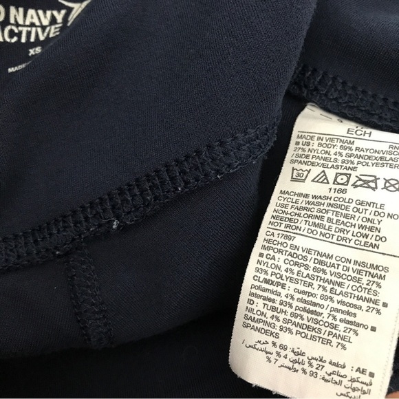 3/$15 Old navy active blue with black tuxedo stripe pants (P2) - Picture 9 of 9